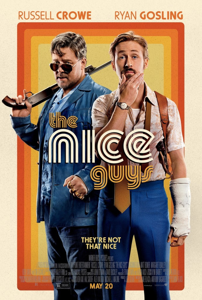 An original movie poster for the film The Nice Guys