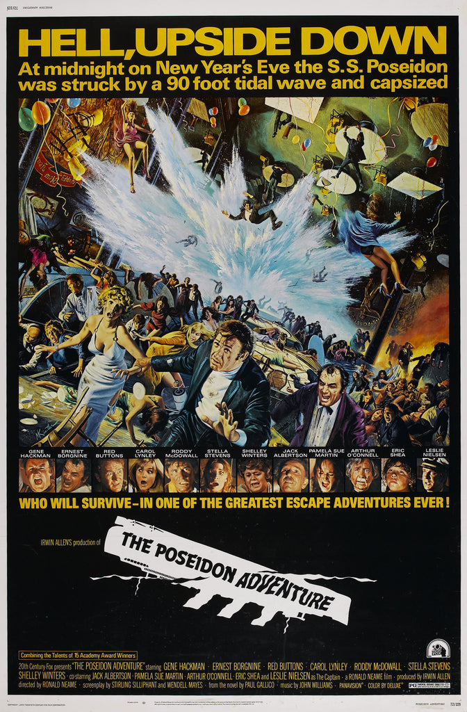 An original movie poster for the film The Poseidon Adventure
