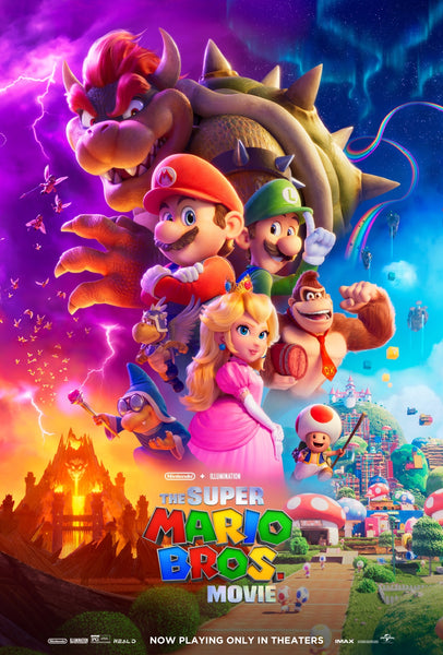 An original movie poster for the film The Super Mario Bros Movie