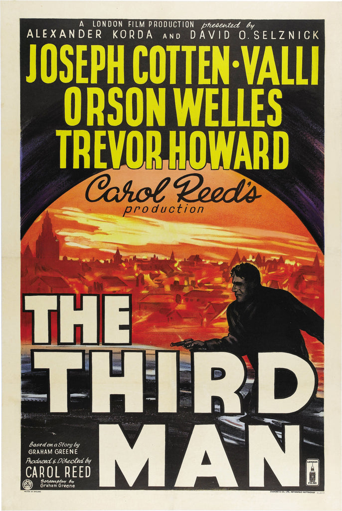 An original movie poster for the film The Third Man