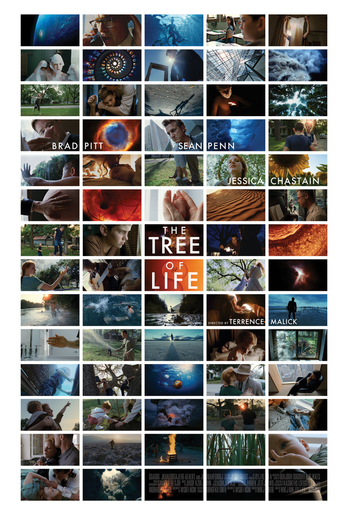 An original movie poster for the film Tree of Life