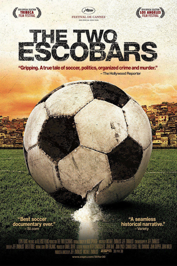 An original movie poster for the film The Two Escobars
