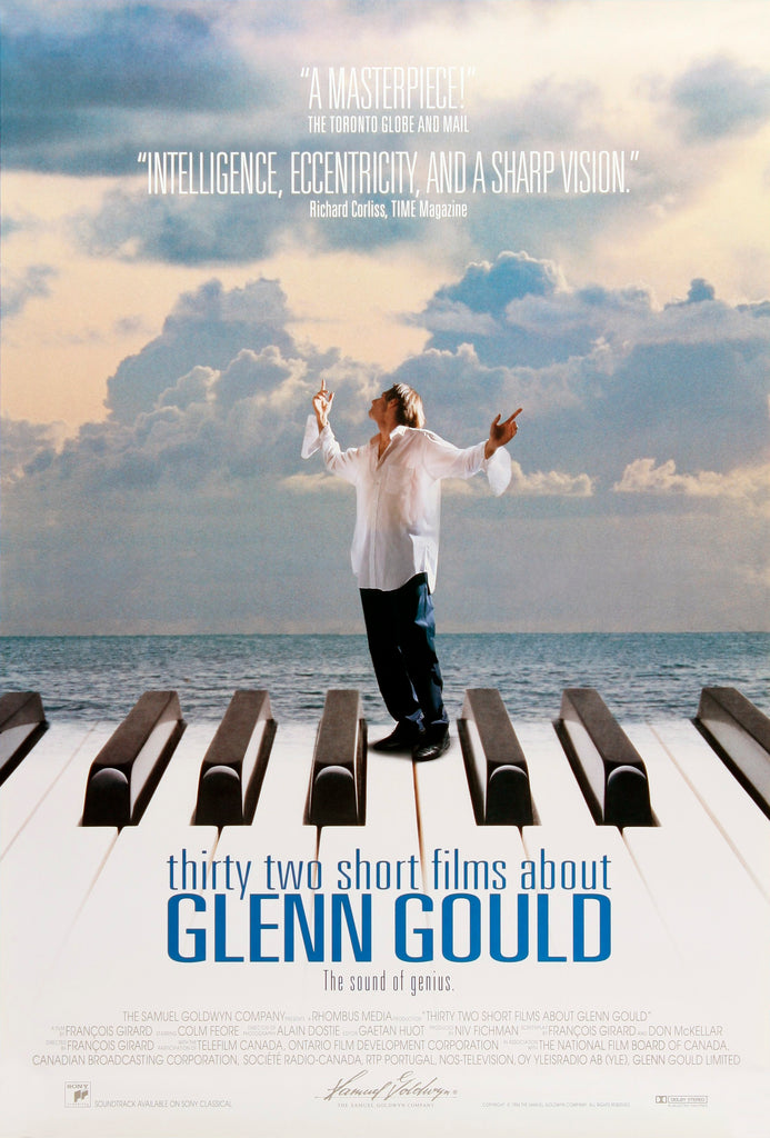 An original movie poster for the film Thirty Two Short Films About Glenn Gould