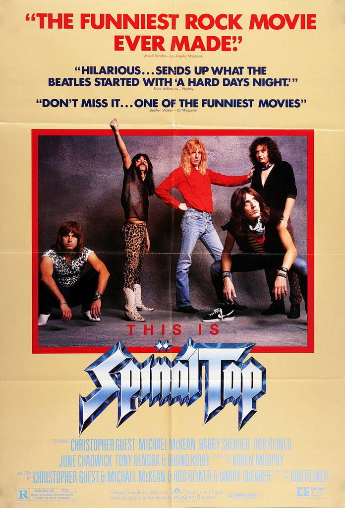 An original movie poster for the film This Is Spinal Tap
