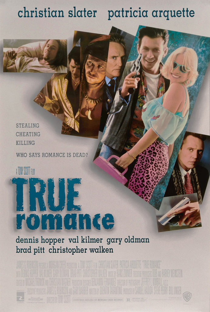 An original movie poster for the film True Romance