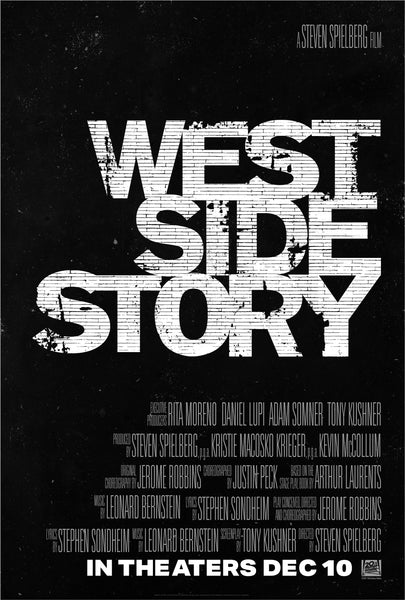 An original movie poster for the film West Side Story