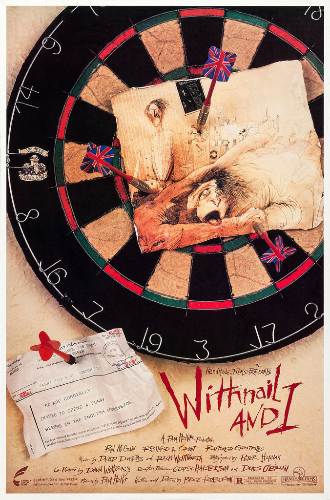An original movie poster for the film Withnail and I