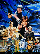 Load image into Gallery viewer, An original Japanese movie poster for the Star Wars film The Return of the Jedi