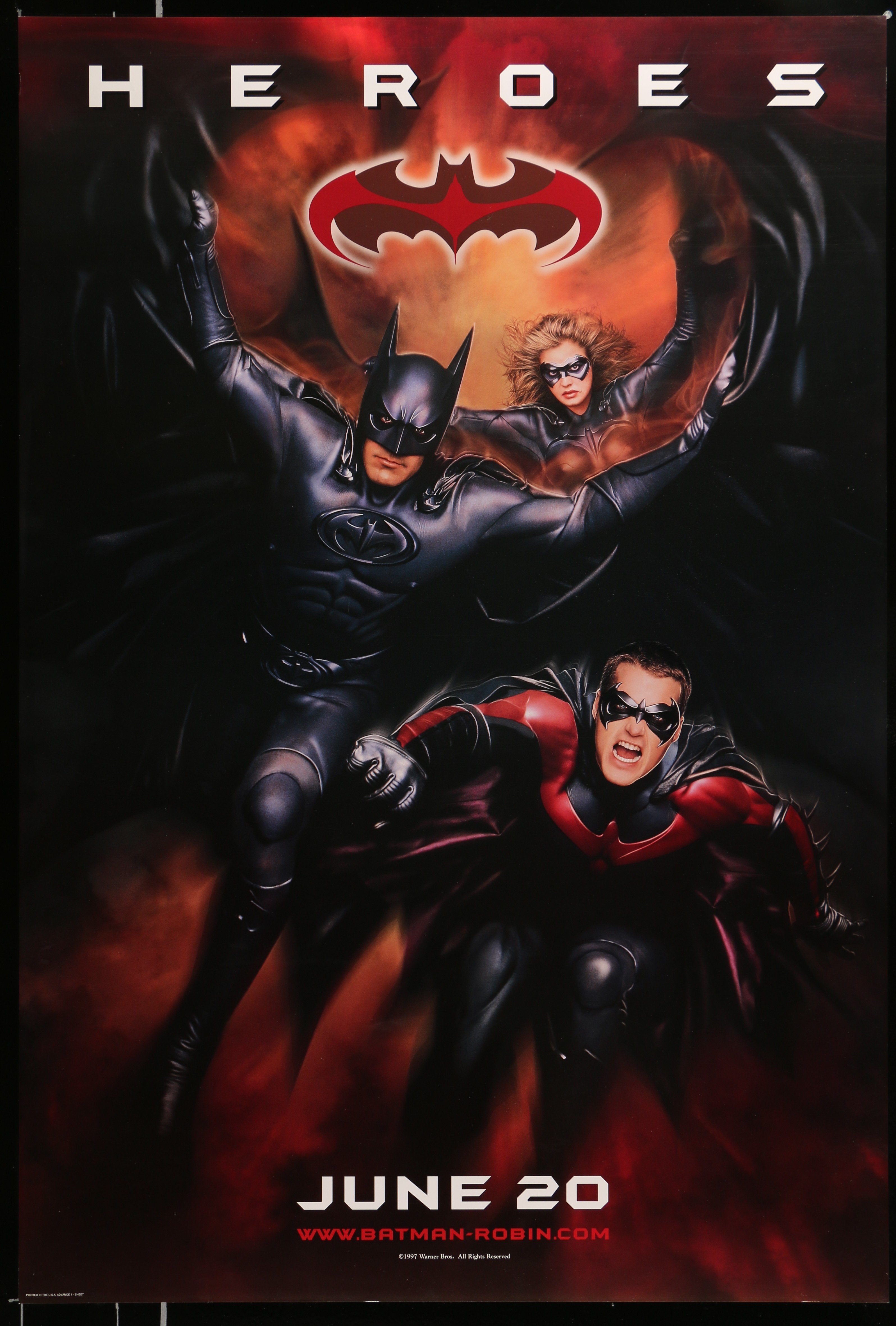 Batman and Robin - 1997 - Original Movie Poster - Art of the Movies