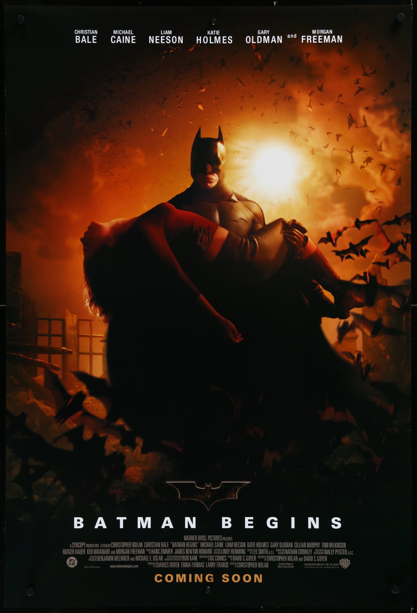 Batman Begins - 2005 - Original Movie Poster - Art of the Movies