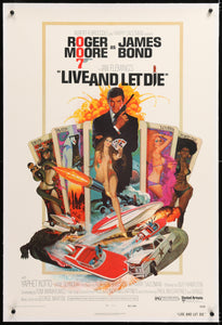 James Bond Live And Let Die 1973 Original Movie Poster Art Of The Movies