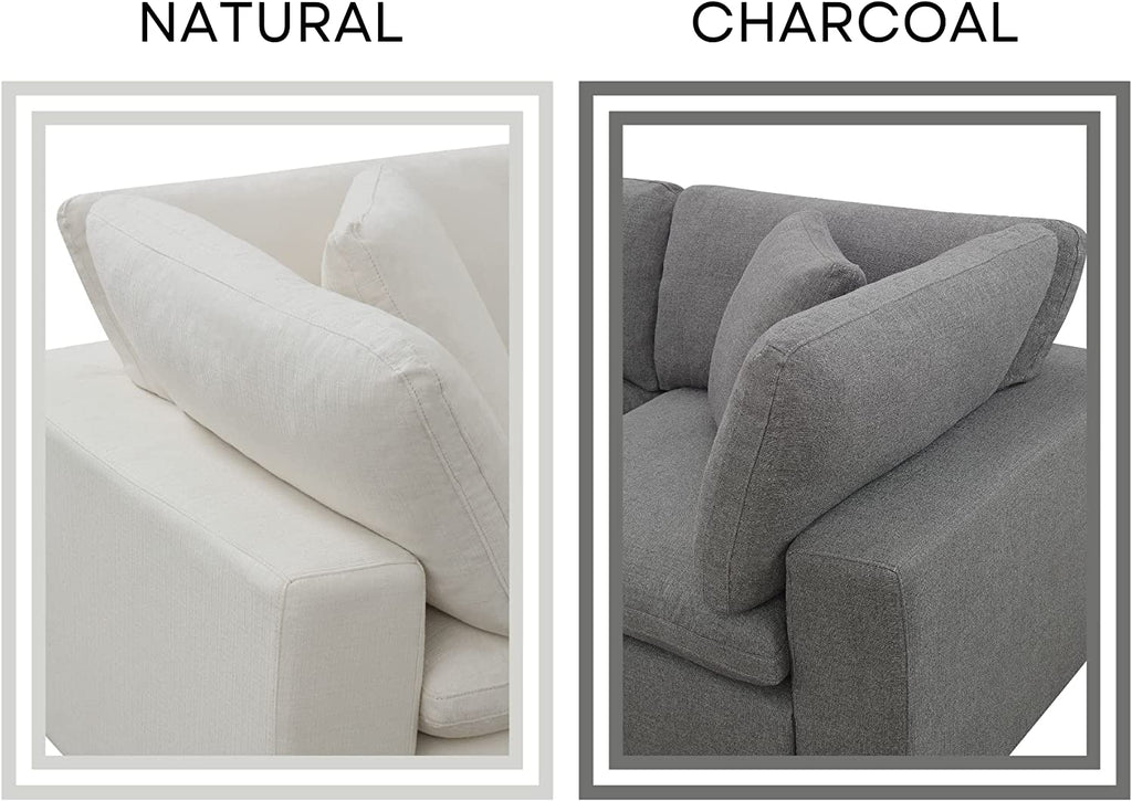 2 color ASY Furniture modular sofa couch charcoal or ivory natural white sectional