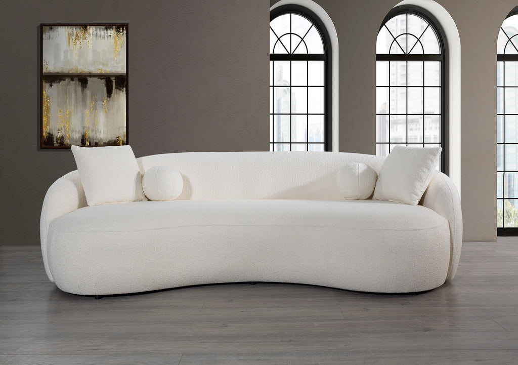 bonita sofa boucle modern white at ASY Furniture