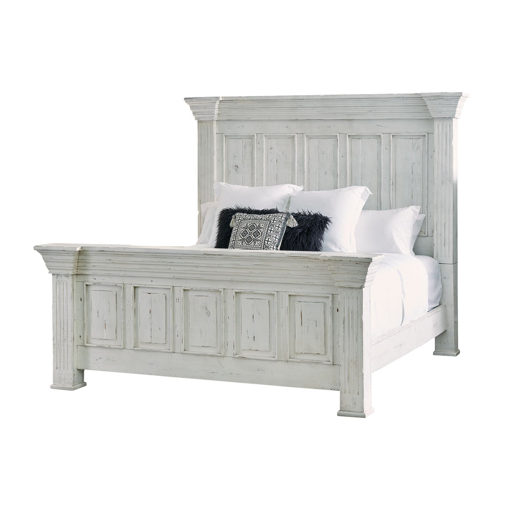 olivia bedroom set poster bed white rustic distressed finish at asy furniture