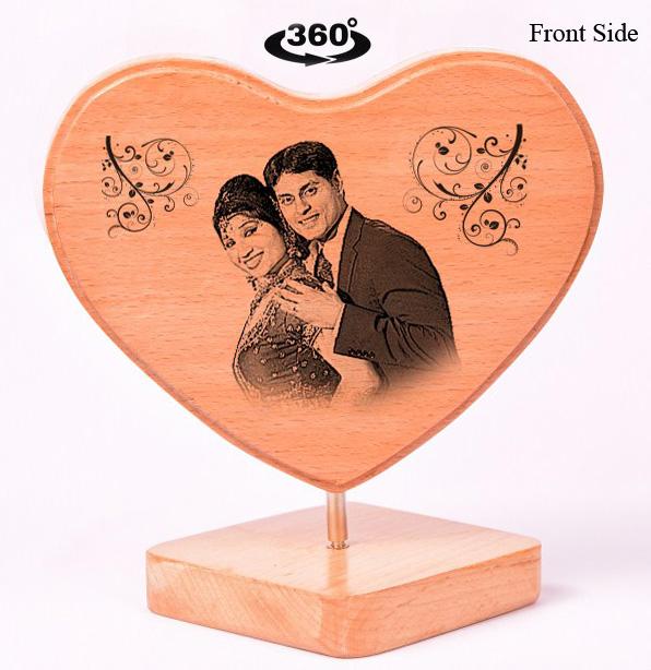 Designer Heart Shaped Wooden Photo Frame Valentines Buy Online Heart Shaped Wooden Photo Frames Valentines Day Gift Crazzygift