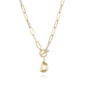 Initial Toggle Clasp Necklaces - Love Essential Being