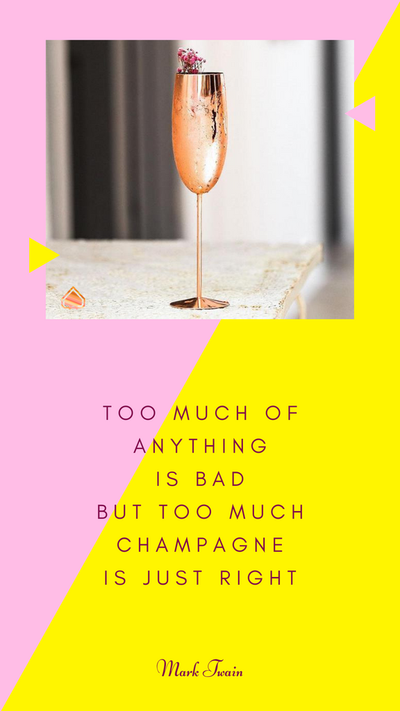 Copper Flutes Udarely Best Champagne Quotes