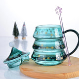 Christmas Tree Mug With Lid | Festive Christmas Mug | UDARELY