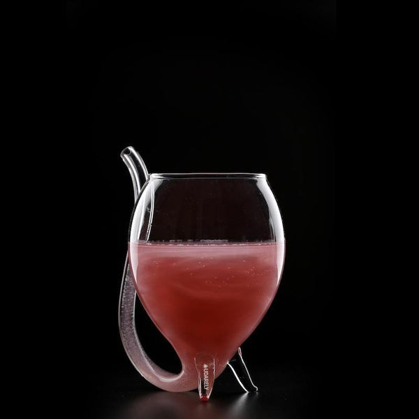 Fancy Wine Cocktail Glass with Built-in Straw – wine-store-accessories