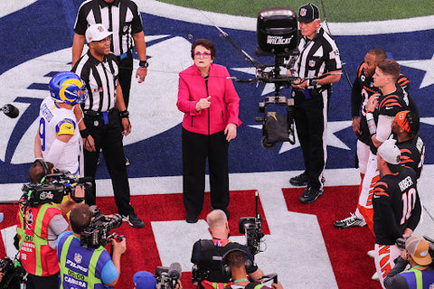Honorary Coin Toss of Billie Jean King