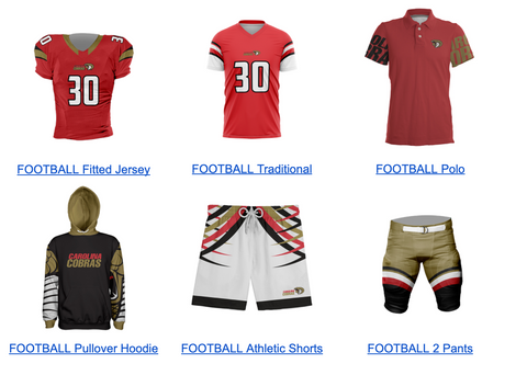 Football apparel