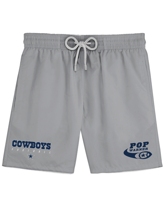 COWBOYS 2 Athletic Shorts   Patriot Sports    Front  View. printed all over in HD on premium fabric. Handmade in California.