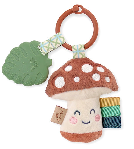 Itzy Pal Plush & Teether Mushroom