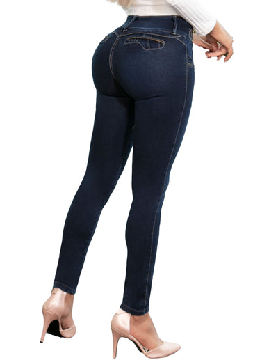 Buy ARANZA Colombian Jeans Pantalones Colombianos Levanta Cola Butt Lifting  Skinny Jean Mid Rise Blue Online at desertcartPeru
