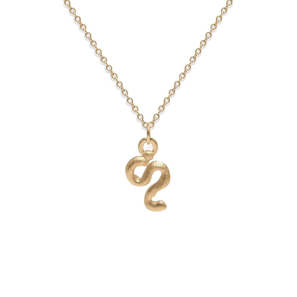 Zodiac Charm Necklace (Leo) Solid Gold 14 ct - Stilnest INT product image