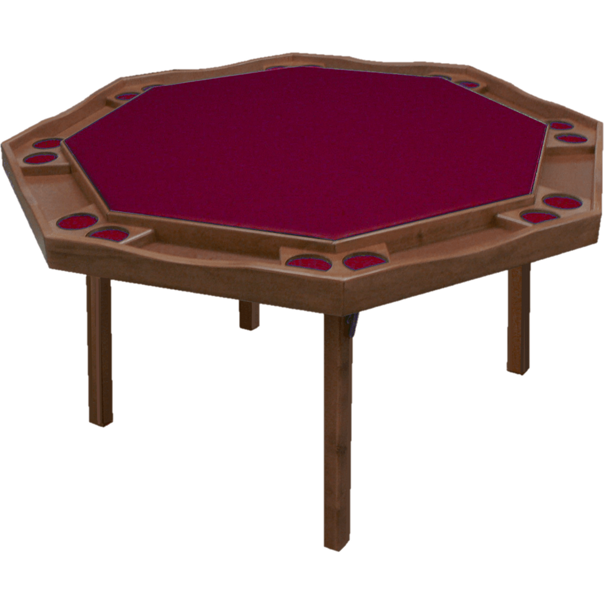 folding octagon poker table