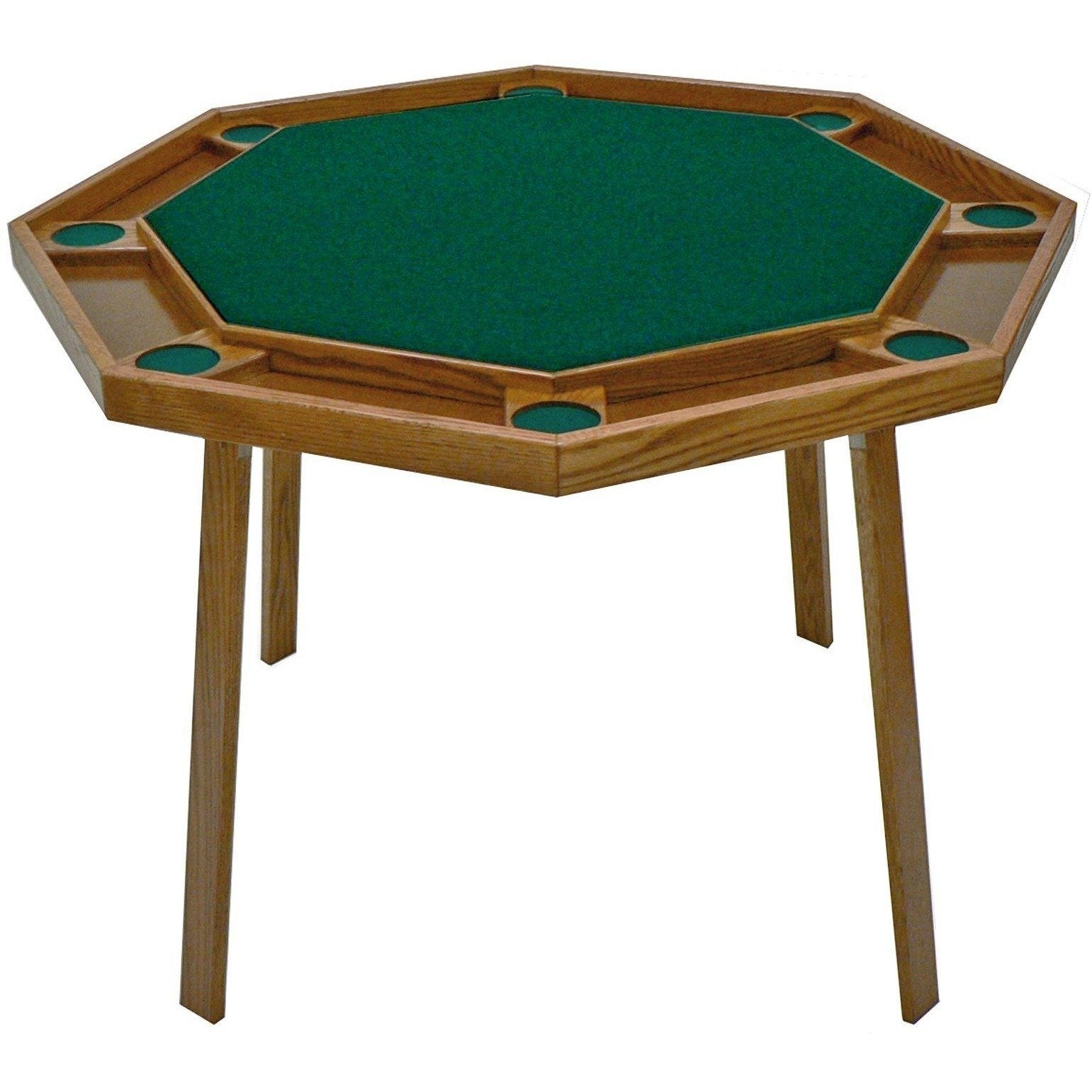 8 seat poker table folding legs octagon