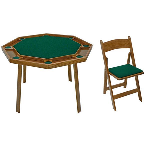 octagonal folding poker table