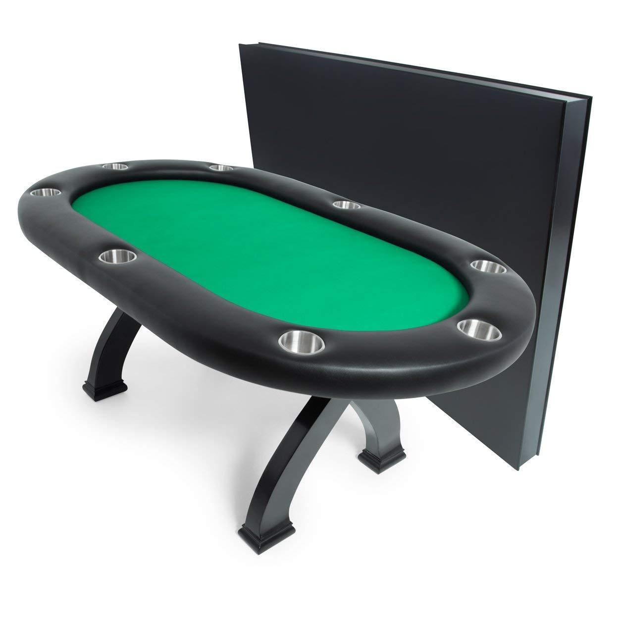 BBO Poker Tables X2 Mini Black Poker Dining Table 8 Person