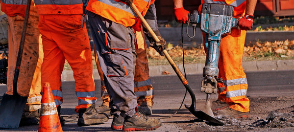 Worker Using a Shovel