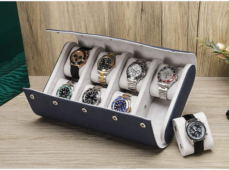Woosir Leather Watch Case for 8 Watches