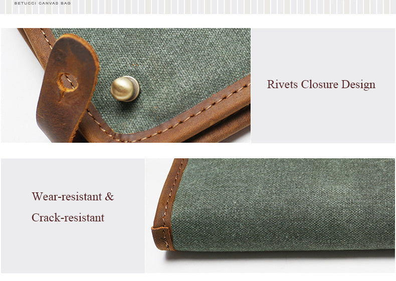 Details of Woosir Vintage Canvas Wallet