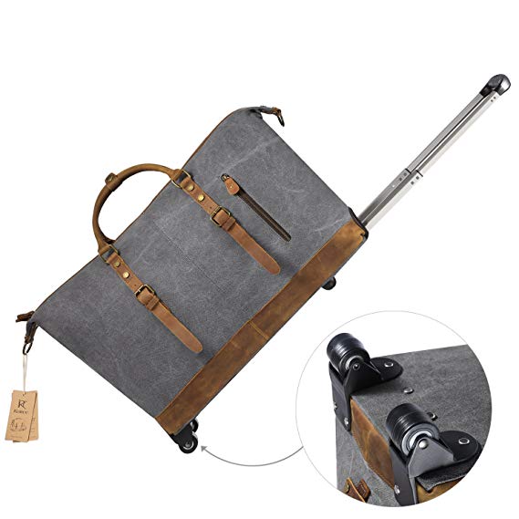 canvas wheeled duffel bag