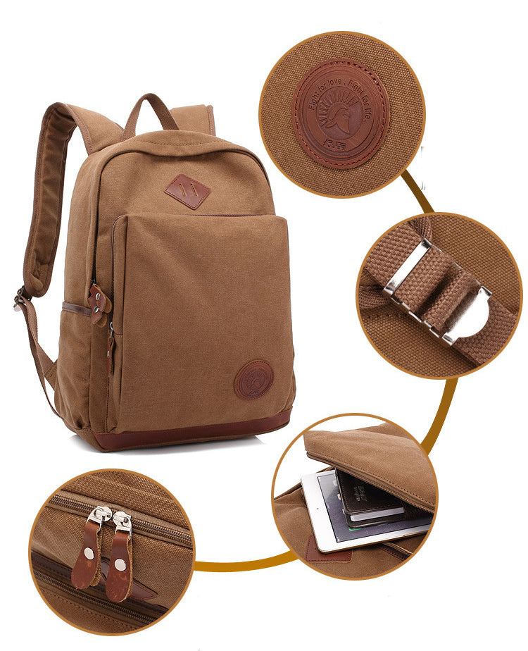 Détails du sac à dos pour ordinateur portable de voyage décontracté et tendance Woosir