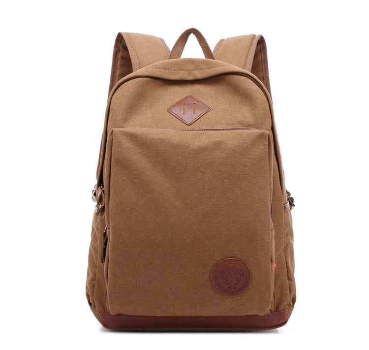 Woosir Coffee Trendy Casual Travel Laptop Backpack Front View