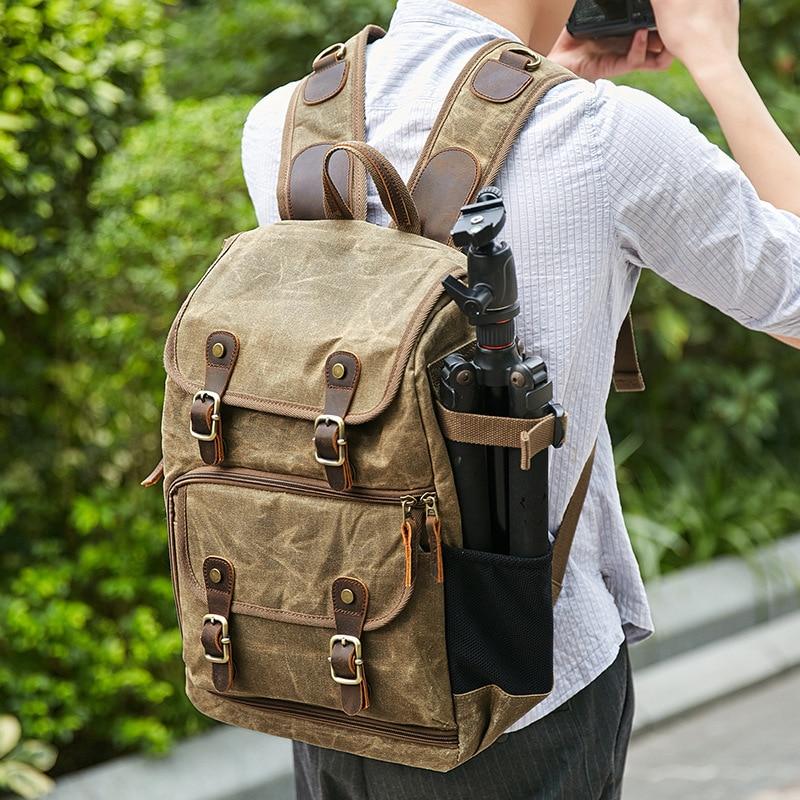 waxed-canvas-photography-bag-camera-slr-shoulder-photography-backpack-waterproof