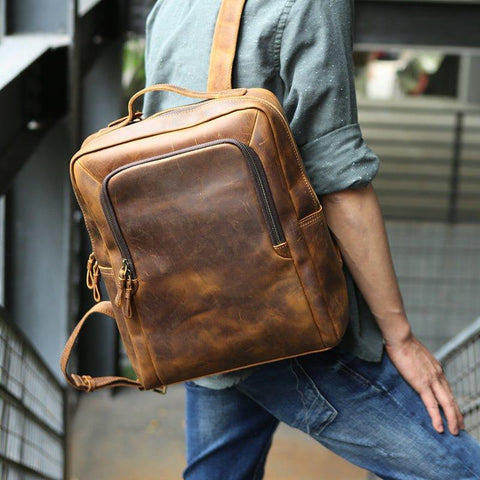 Top 10 Leather Backpacks for College Students | Woosir