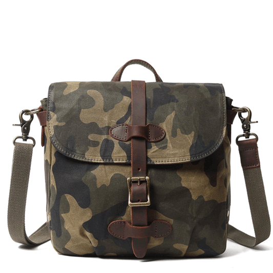 Waxed Canvas Messenger Bag - Woosir