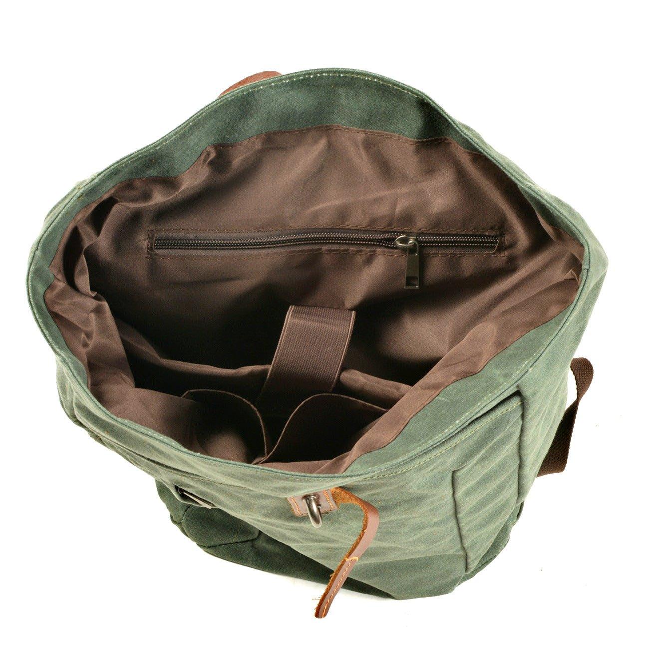 OPEN-UPDISPLAY of Woosir Expandable Roll Top Waterproof Backpack