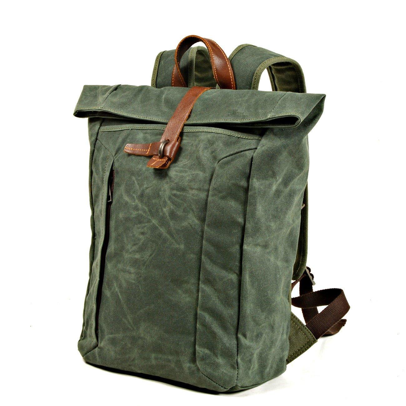 VORDERES DISPLAY des erweiterbaren wasserdichten Rolltop-Rucksacks von Woosir