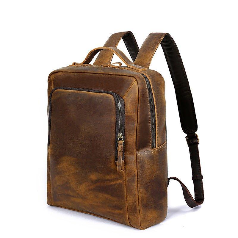 Woosir Laptop Backpack Leather for Work - Woosir