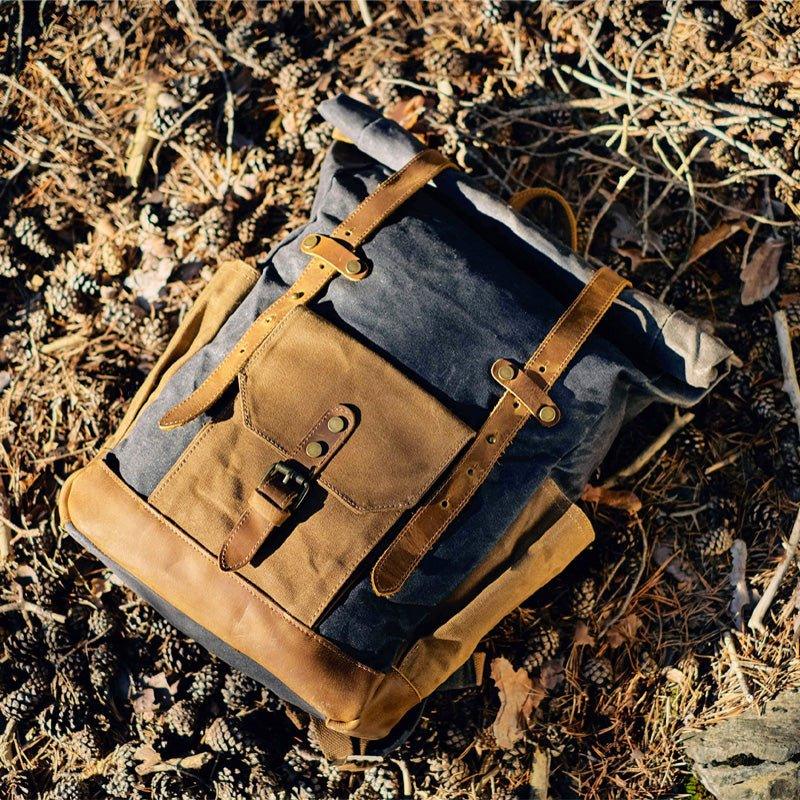 VORDERES DISPLAY des Woosir wasserdichten Wochenend-Reise-Laptop-Rucksacks