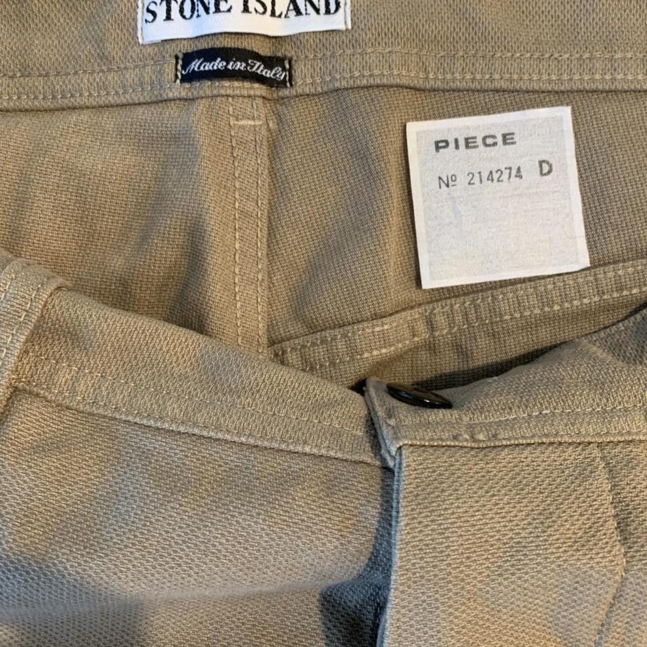 Stone Island Marina 1998 Beige Canvas Jeans Size Large 54