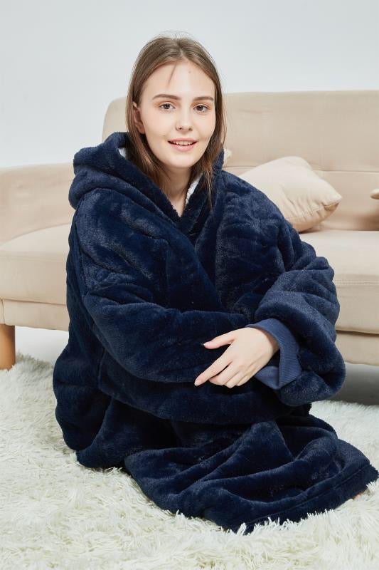My Snuggy - Large Dark Blue Hoodie Blanket – Squishy Heaven Australia