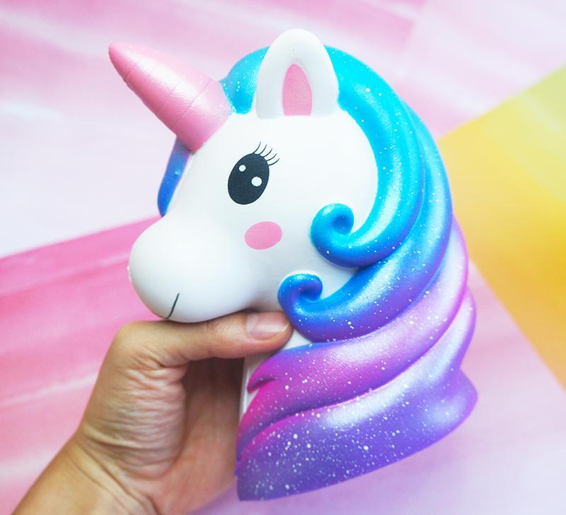 Jumbo Galaxy Unicorn Head  Squishy  Squishy  Heaven Australia