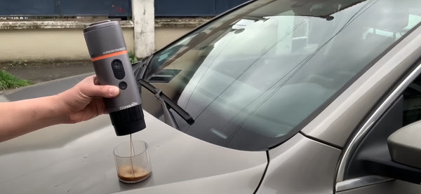 Brew On-The-Go: CONQUECO Car Portable Coffee Machine